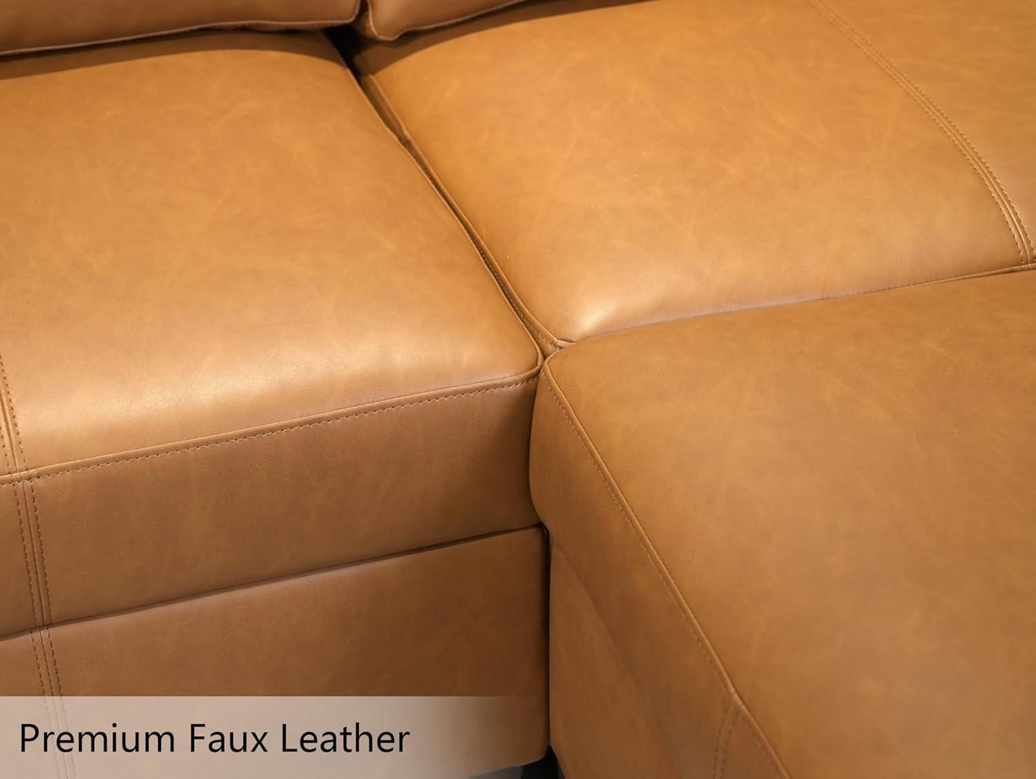 Our Review: ⁤Spacious,‌ Convertible‍ Faux-Leather Sectional