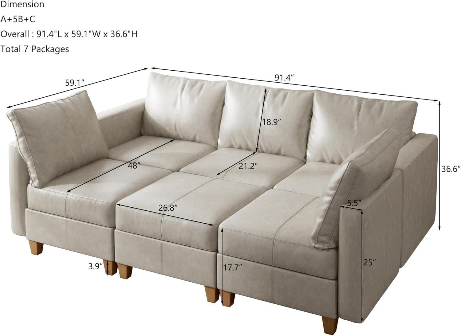 Our Take on the Modular Sleeper: Faux Leather & Storage