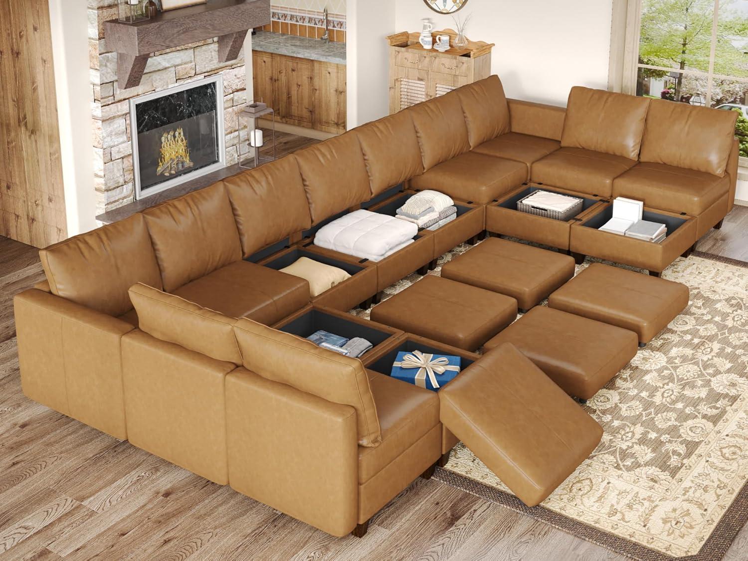 Our Review: Spacious, Convertible ‌Faux-Leather⁢ Sectional