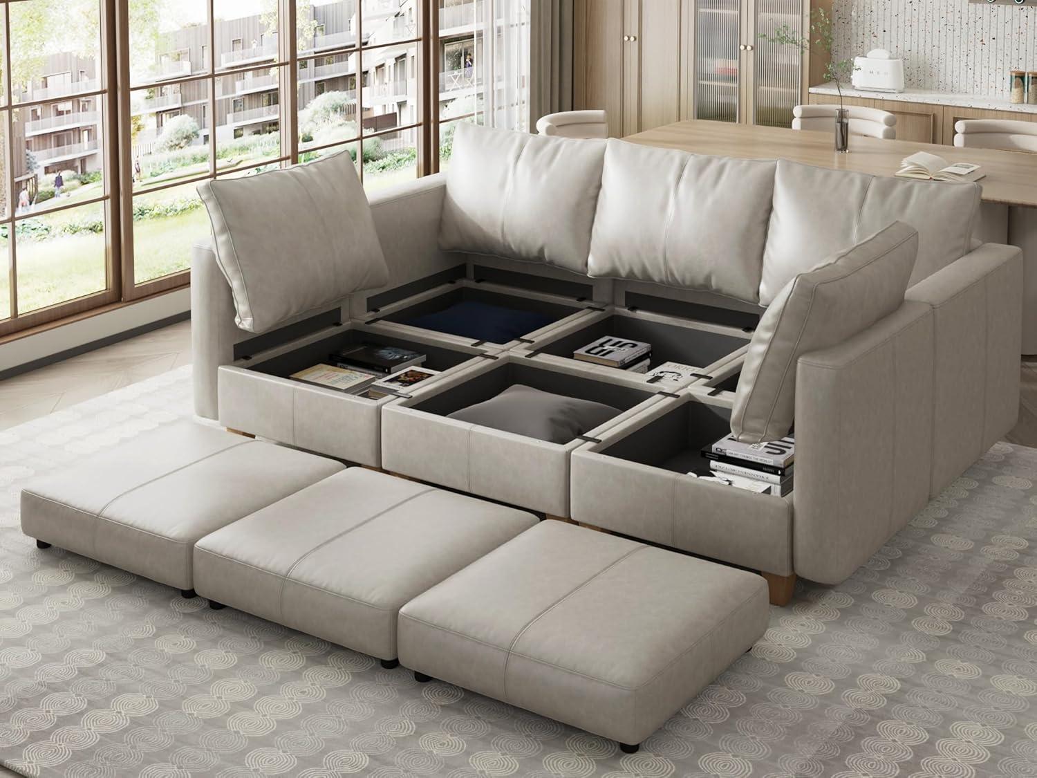 Our Take on ​the Modular Sleeper: Faux Leather & Storage